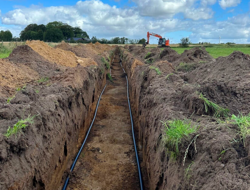 Luft til vand varmepumpe installation